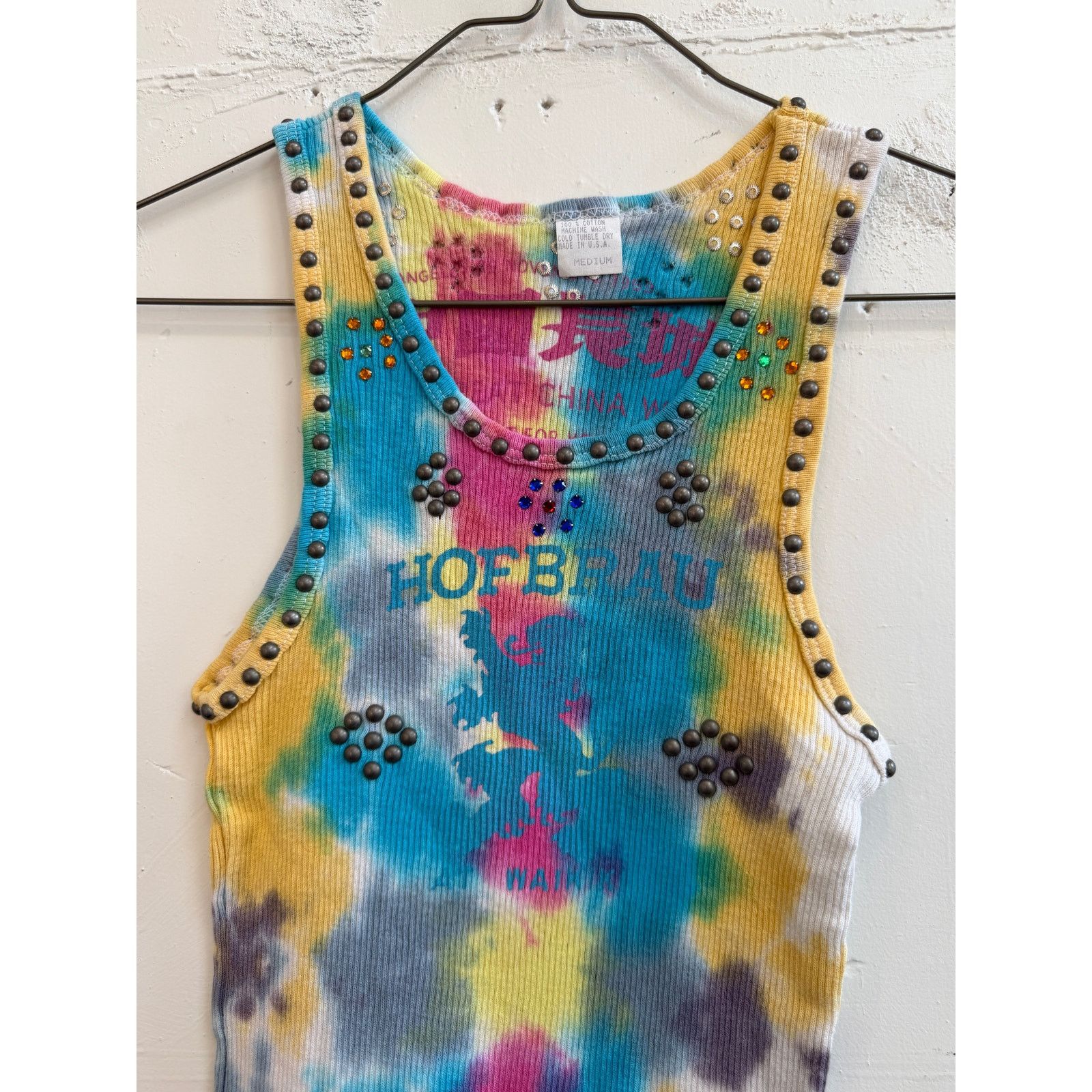 The Great China Wall Great China Wall x Hot Mess Tie Dye Studded Tank Top Size M / US 6-8 / IT 42-44 - 2 Thumbnail