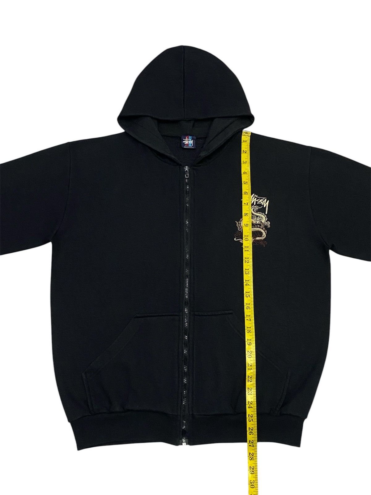 Stussy × Vintage Rare🔥Vintage 90s Stussy Dragon Embroidered Zipper Hoodie Size US L / EU 52-54 / 3 - 15 Thumbnail