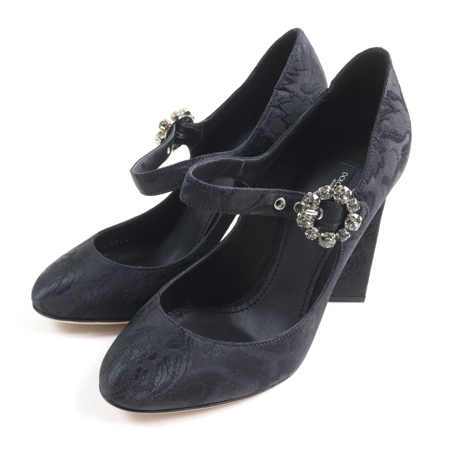 Dolce & Gabbana Dolce & Gabbana Dolce&Gabbana Crystal Buckle Flower Embroidery polyester silk Pumps Others Shoes DUTY FREE for USA Size ONE SIZE - 1 Thumbnail