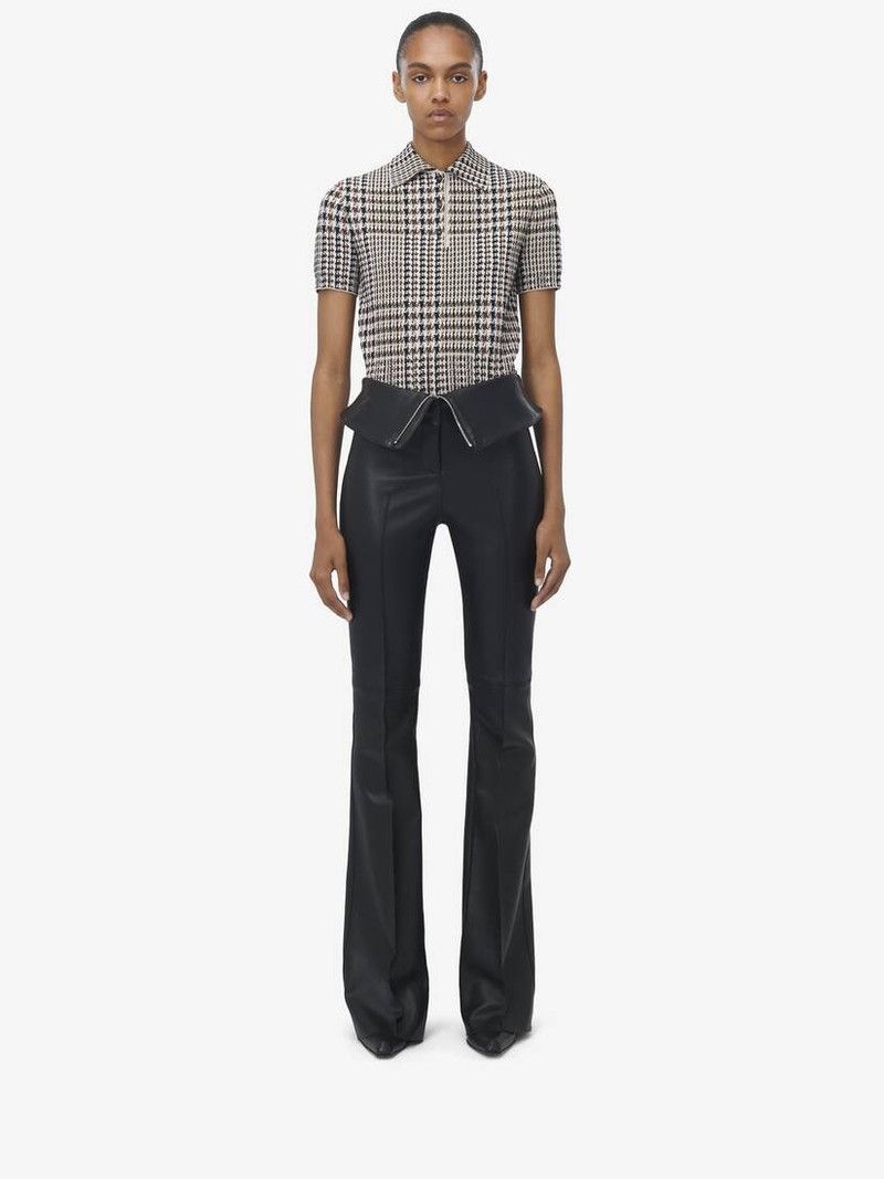 Alexander McQueen o1srvl11e0226 Checked Short Sleeved Polo Shirt In Multicolor Size M / US 6-8 / IT 42-44 - 3 Thumbnail