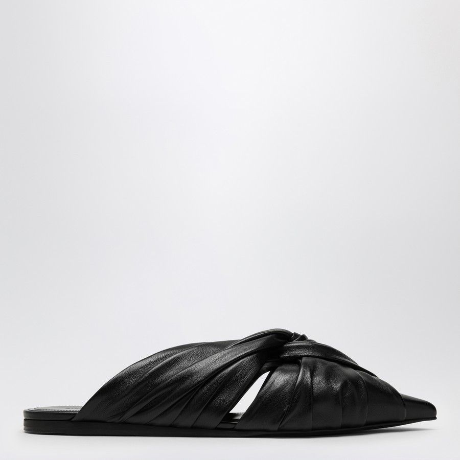 Givenchy o1d2blof0824 Leather Mules in Black Size US 8 / IT 38 - 2 Thumbnail