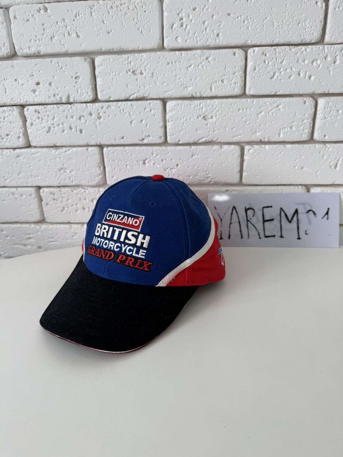 Vintage British Motorcycle Grand Prix cap hat Size ONE SIZE - 1 Thumbnail