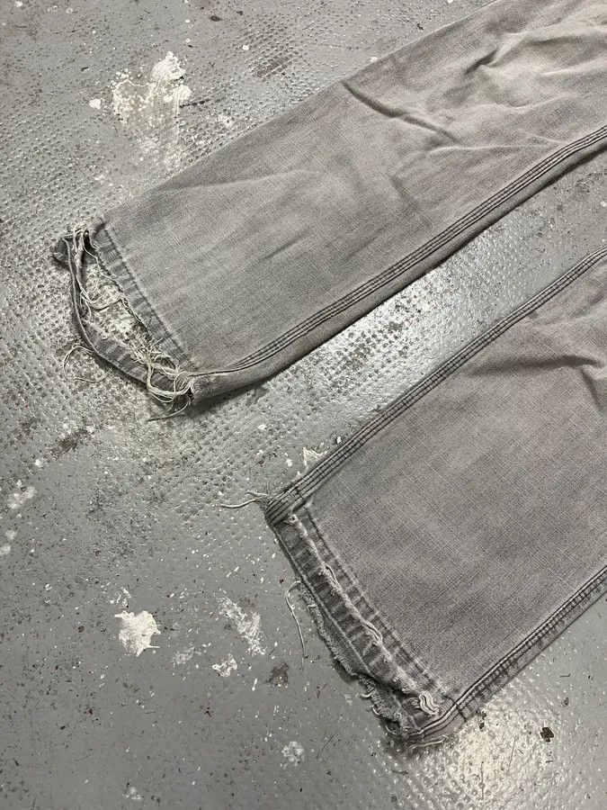 Acne Studios 2000s Acne Studios Max Clay Grey Slim Riped Denim Jeans Size US 32 / EU 48 - 7 Thumbnail