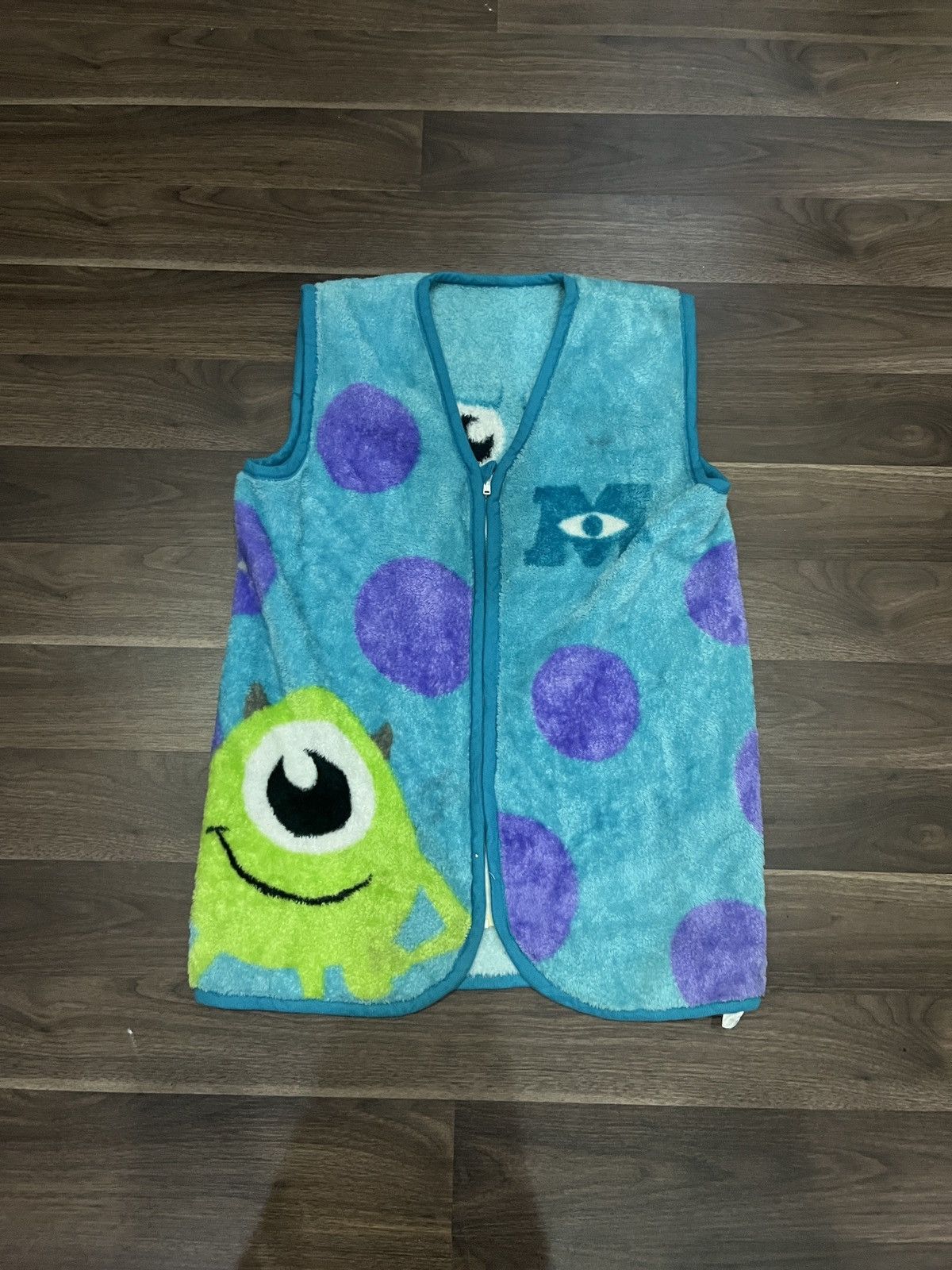 Disney Cute Cartoon Monster Incorporate Blue Vest Size US M / EU 48-50 / 2 - 1 Thumbnail