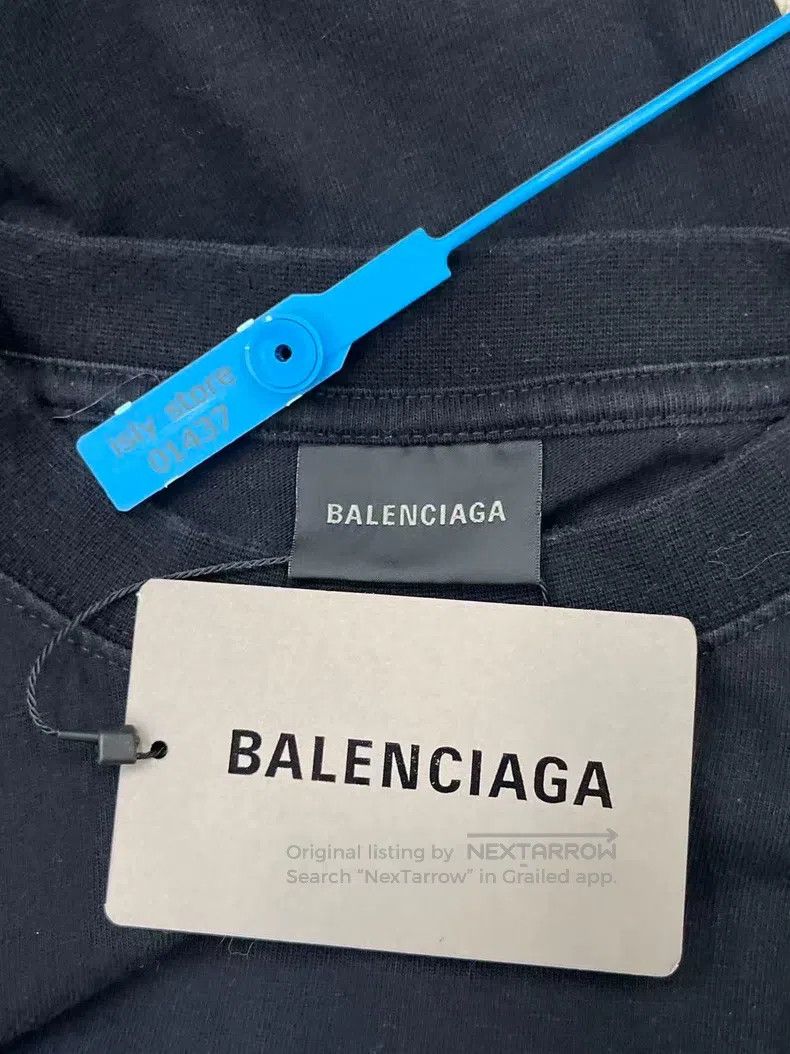 Balenciaga Balenciaga Logo Printed Solid Color Round Neck T-Shirt Size US XS / EU 42 / 0 - 5 Thumbnail