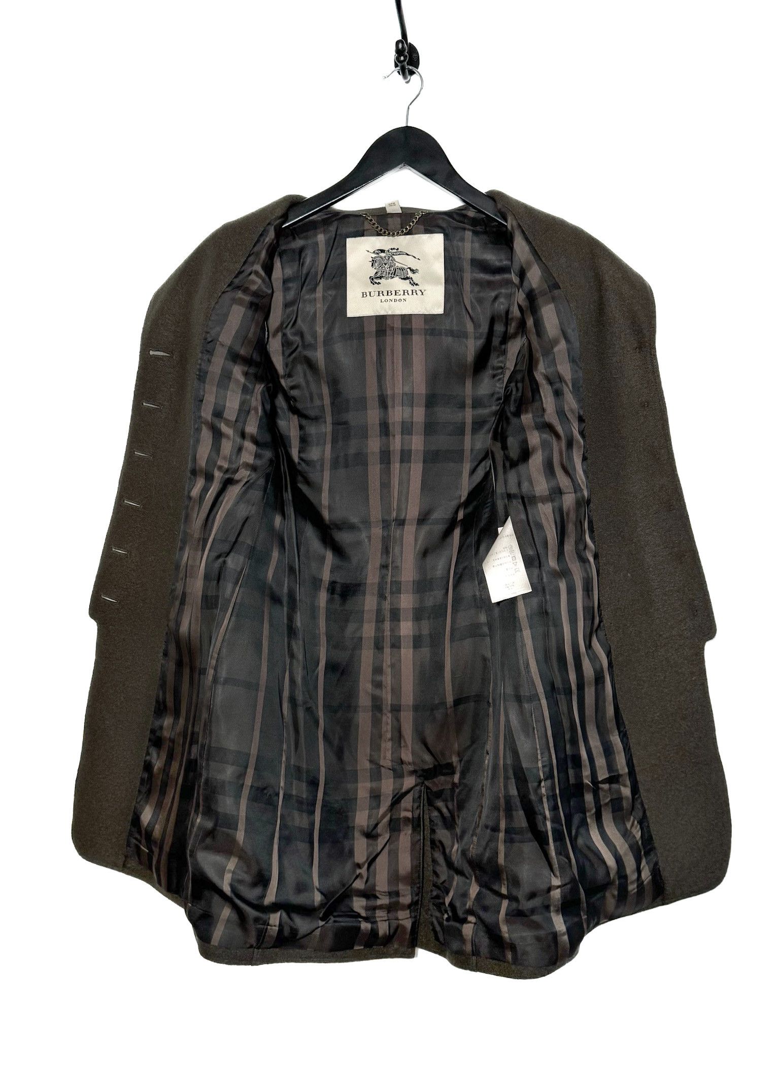 Burberry Burberry London Green Sunningford Wool Military Officer Coat Size S / US 4 / IT 40 - 5 Thumbnail