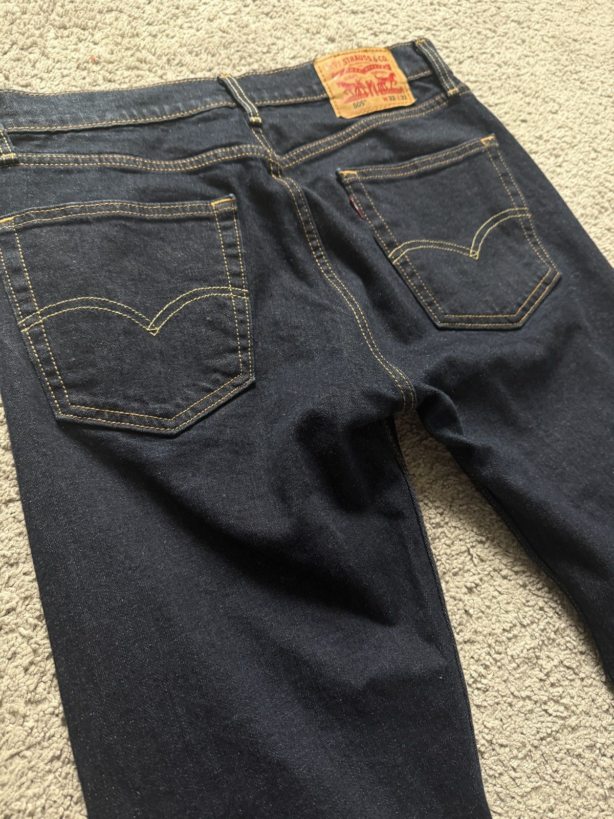 Levi's Levis 505 Dark Blue Size US 32 / EU 48 - 6 Thumbnail