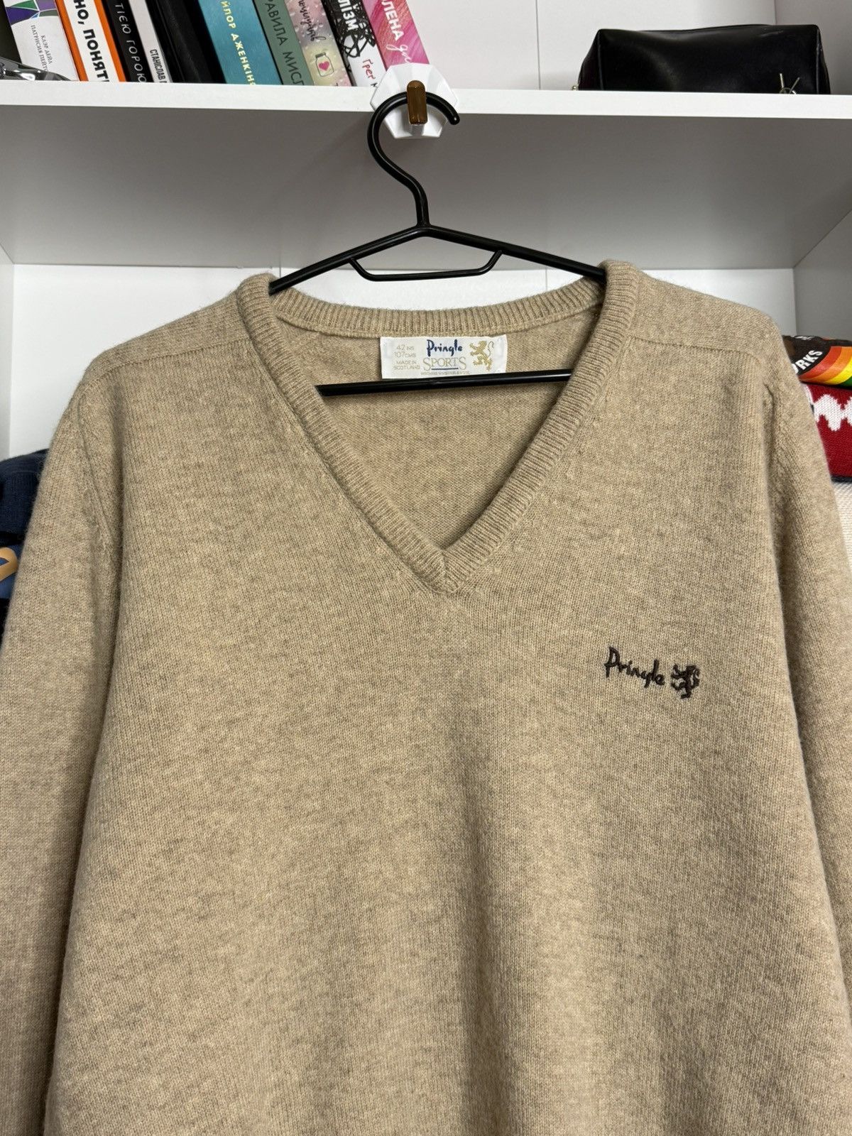 Pringle Of Scotland Pringle Of Scotland Beige wool knit sweater Size US M / EU 48-50 / 2 - 3 Thumbnail