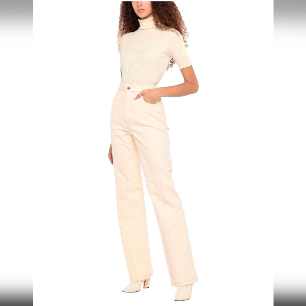 Bottega Veneta Bottega Veneta NWT Apricot Flared Jeans with High Waist Size 27" / US 4 / IT 40 - 2 Thumbnail