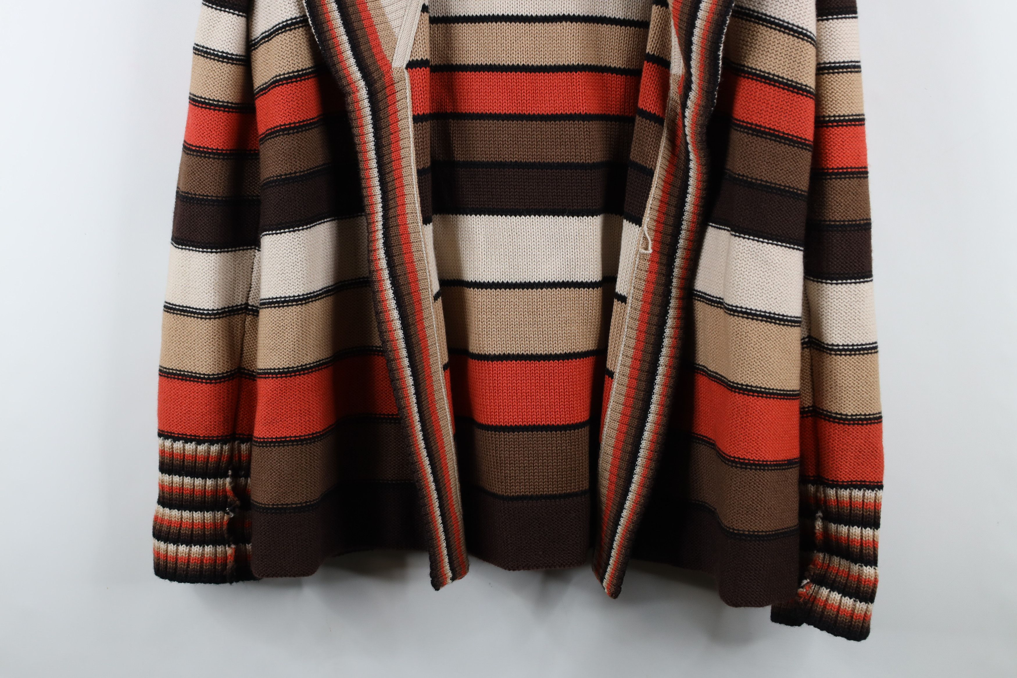Vintage Deadstock Vintage 70s Mid Century Modern Wool Knit Sweater Size L / US 10 / IT 46 - 3 Thumbnail