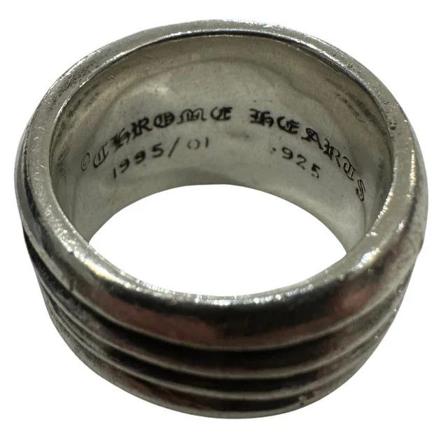 Chrome Hearts Chrome Hearts Wide Band Dagger Heart Ring Size ONE SIZE - 3 Thumbnail