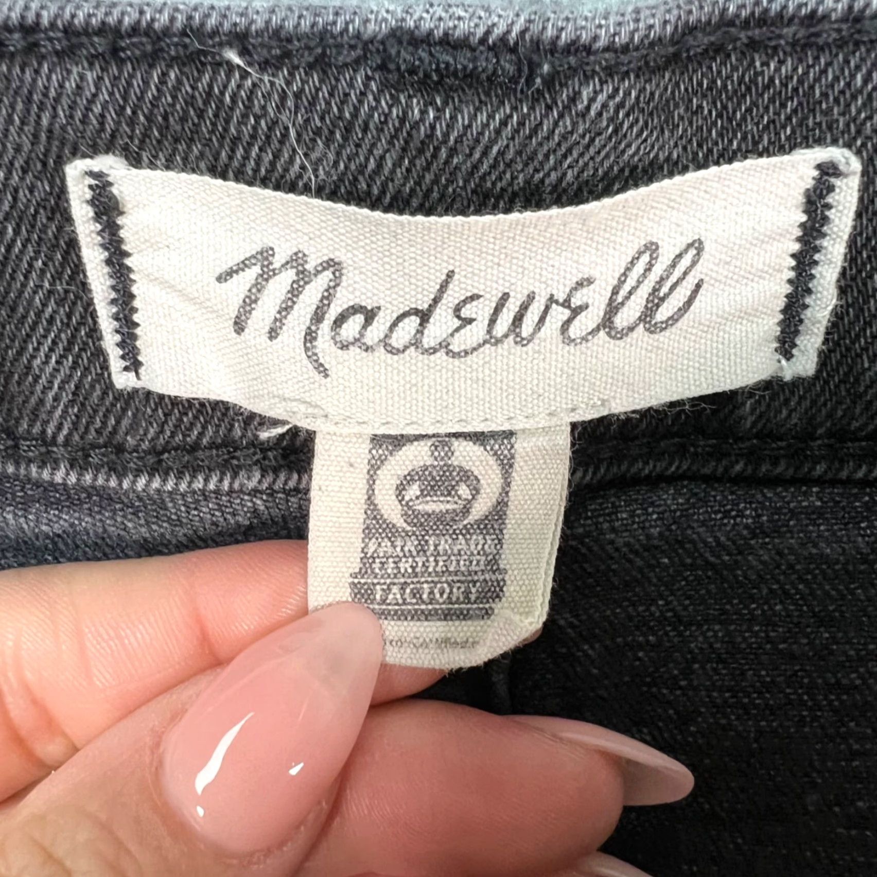 Madewell Madewell Jeans Womens Size 28 Classic Straight Denim Gray Cotton Blend 5-Pocket Size 28" / US 6 / IT 42 - 3 Thumbnail