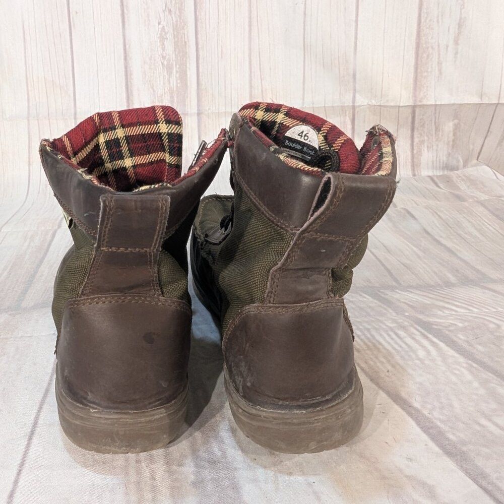 Other Lems Boulder Men's 12 Green Canvas Casual Retro Hiking Ankl Size US 12 / EU 45 - 4 Thumbnail