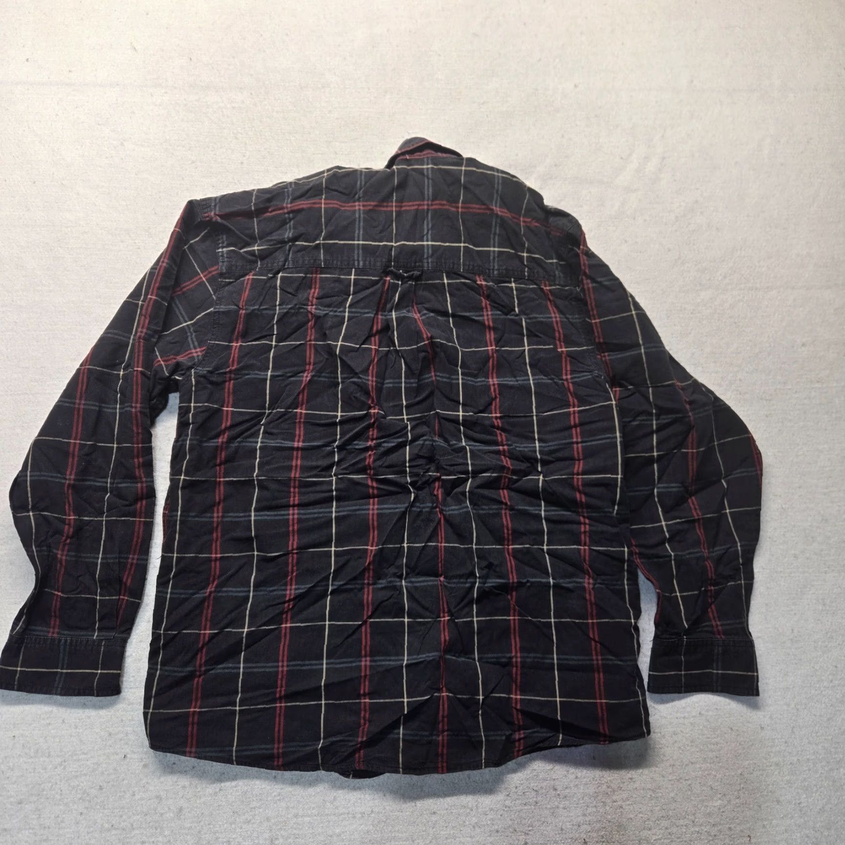 Vintage Bit & Bridle Shirt Button-Up Black 100% Cotton Long Sleeve Adult Men L Plaid Casual Fall Winter 90s Horse Mens Size US L / EU 52-54 / 3 - 7 Thumbnail