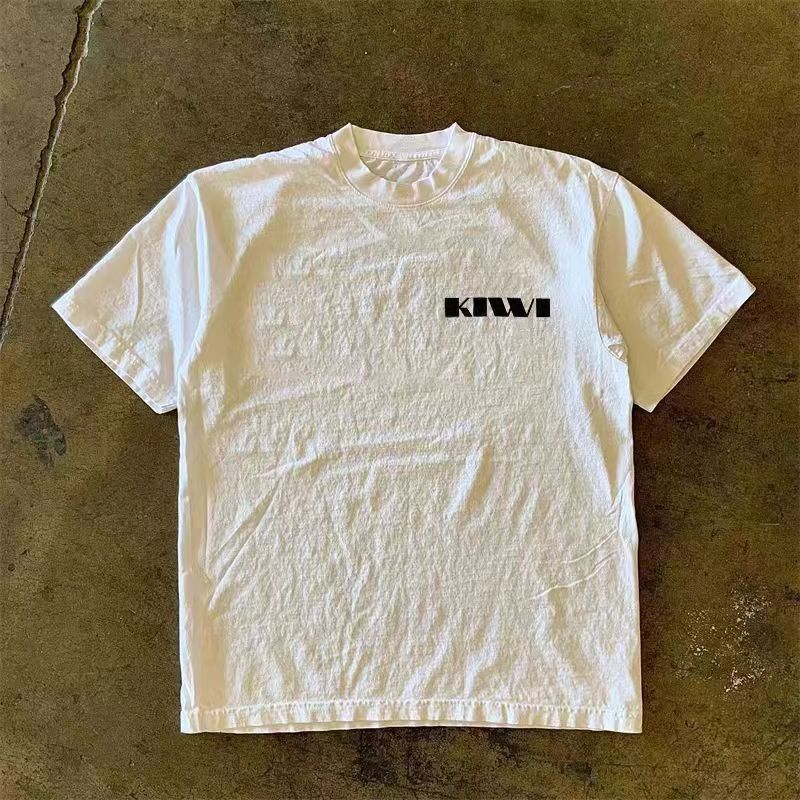 Japanese Brand × Vintage Kiwi pattern white loose versatile tee Size US M / EU 48-50 / 2 - 2 Thumbnail