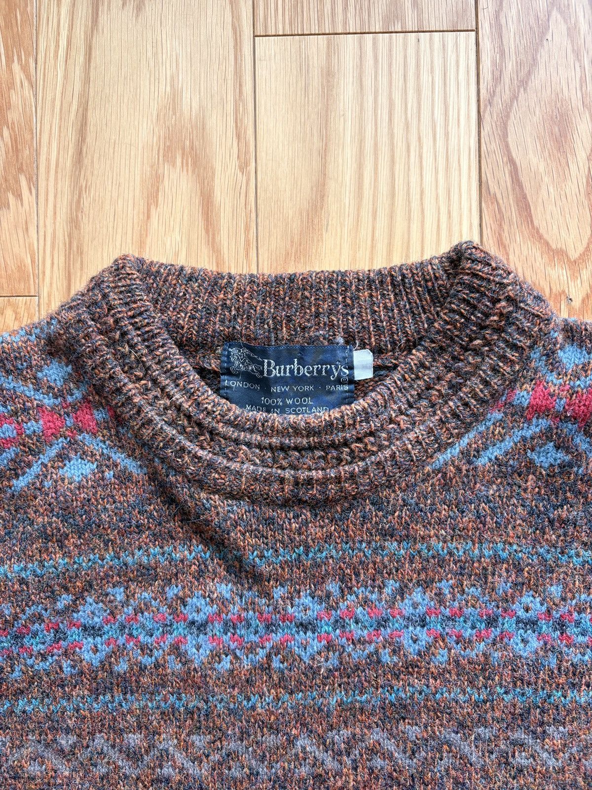 Burberry Vintage 1980s Burberry’s Sweater Size US L / EU 52-54 / 3 - 1 Thumbnail