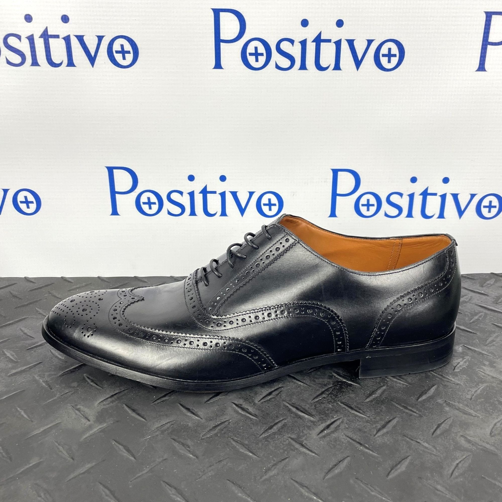 image of Bally Bruck Black Leather Oxfords Us 11.5 W/ Defect Shoes, Men's