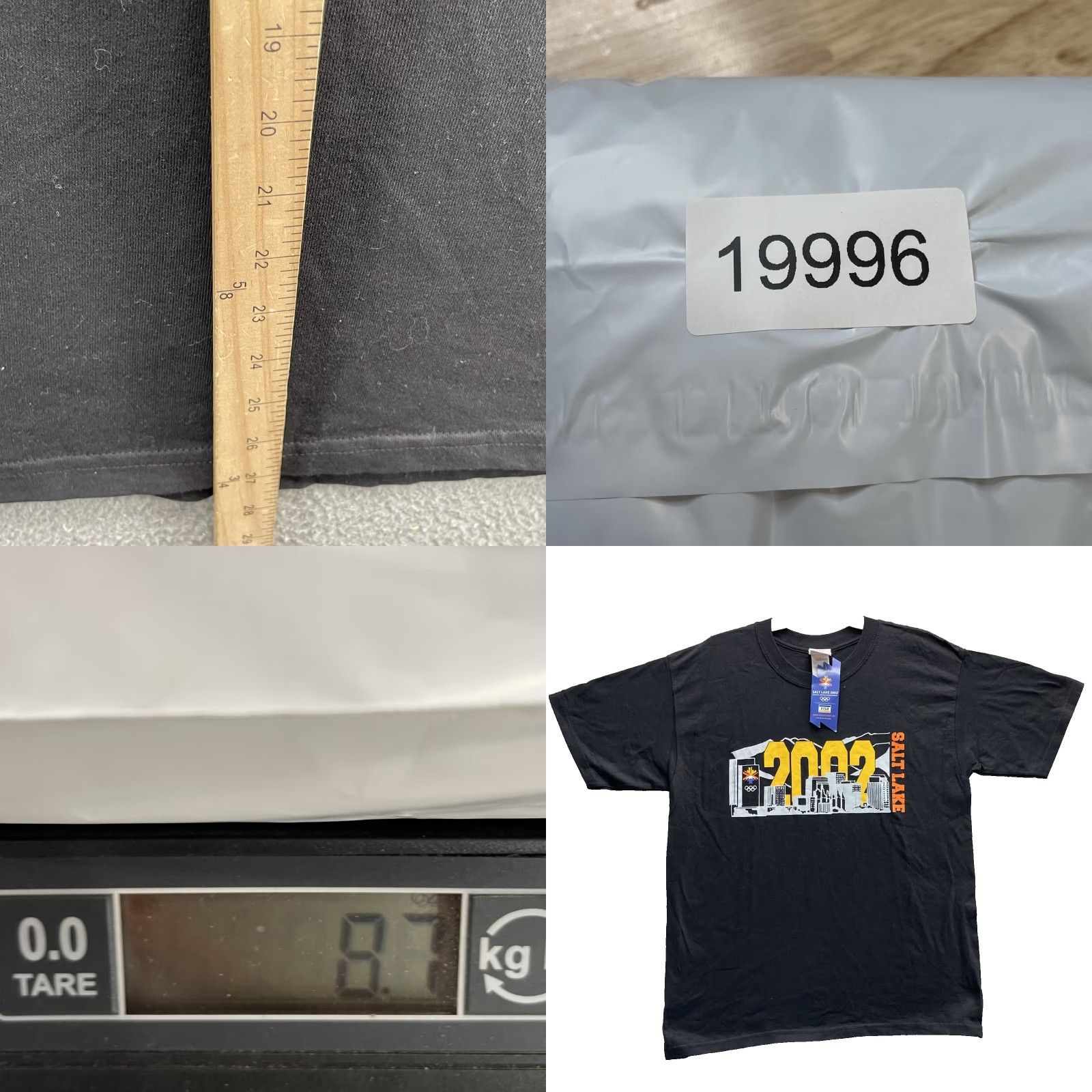 Vintage VINTAGE Salt Lake 2002 Olypmics T-Shirt Large Sportswear Men Cotton Black 90s Y2K Graphic Print Short Sleeve Weathered Logo Sportswear Tee Size US L / EU 52-54 / 3 - 8 Thumbnail