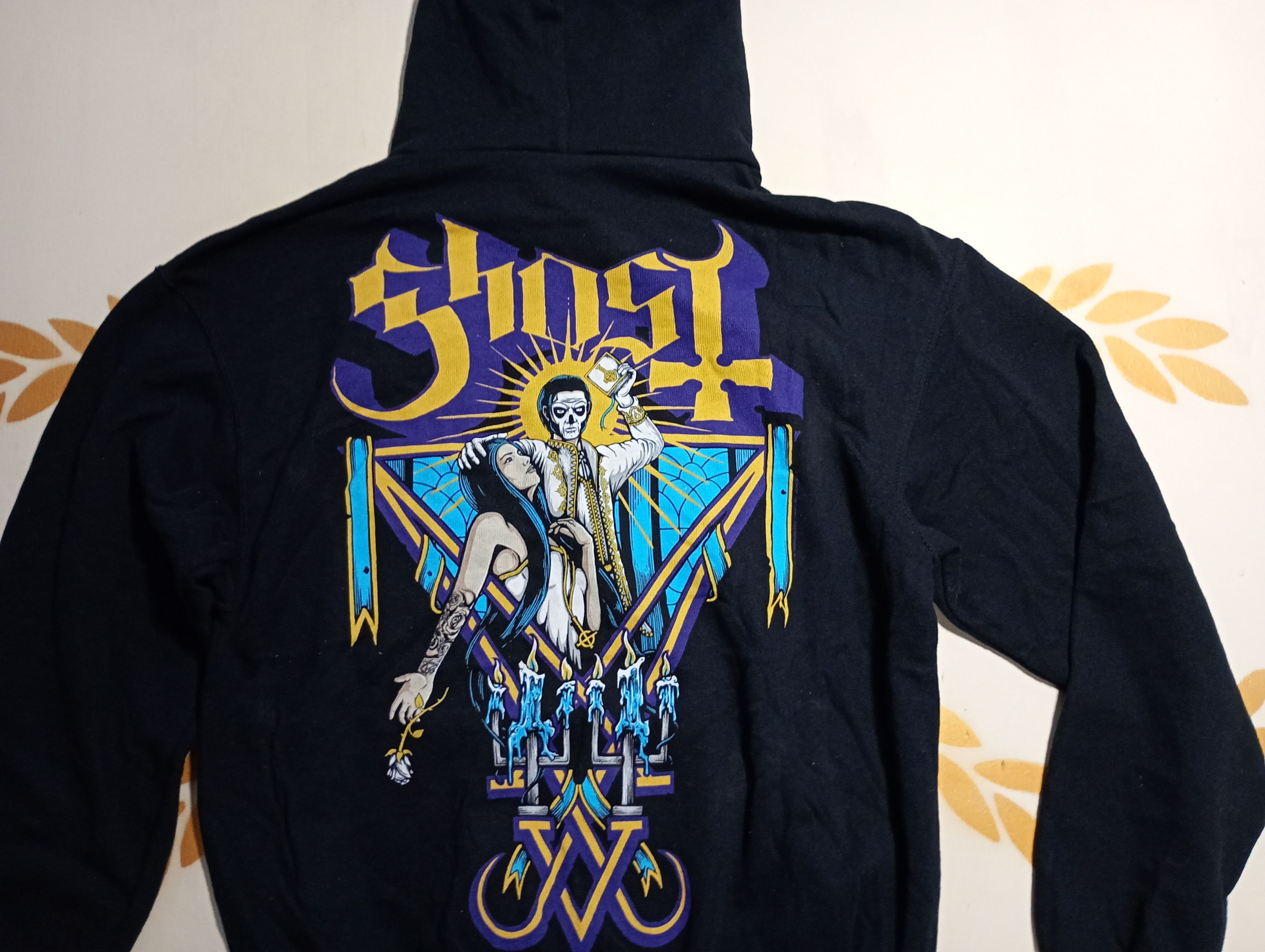 Fruit Of The Loom Ghost Band Hoodie Size US M / EU 48-50 / 2 - 11 Thumbnail