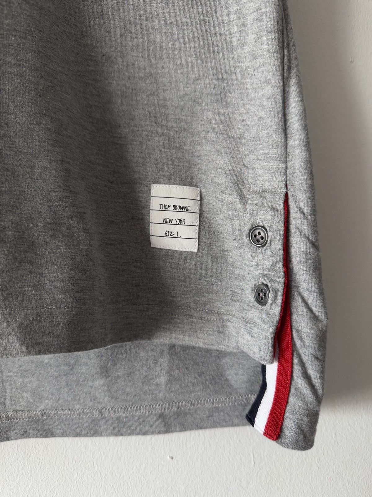 Thom Browne 🔥🔥 Thom Browne Grey Cotton T-Shirt Size US S / EU 44-46 / 1 - 4 Thumbnail