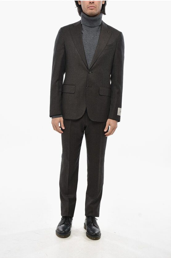 Corneliani CC COLLECTION Virgin Wool 2 Buttons Suit with Side Vents ...