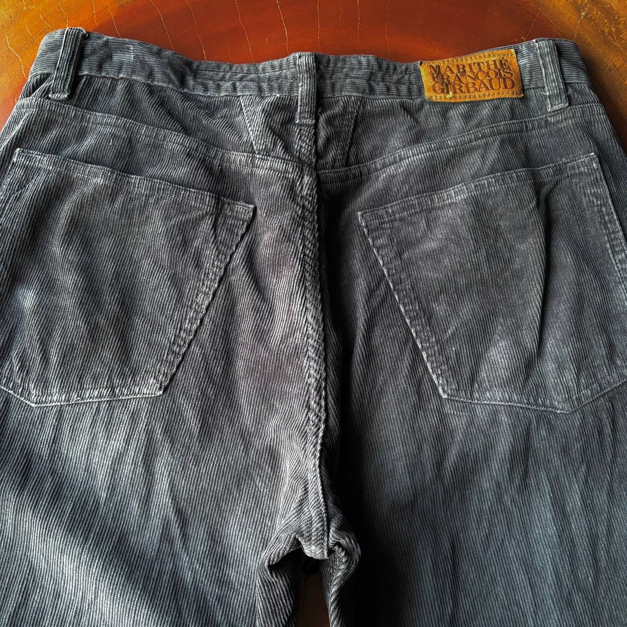 Marithe + Francois Girbaud Vintage Marithe Francois Girbaud MFG Navy Corduroy Pants Size US 33 - 15 Thumbnail