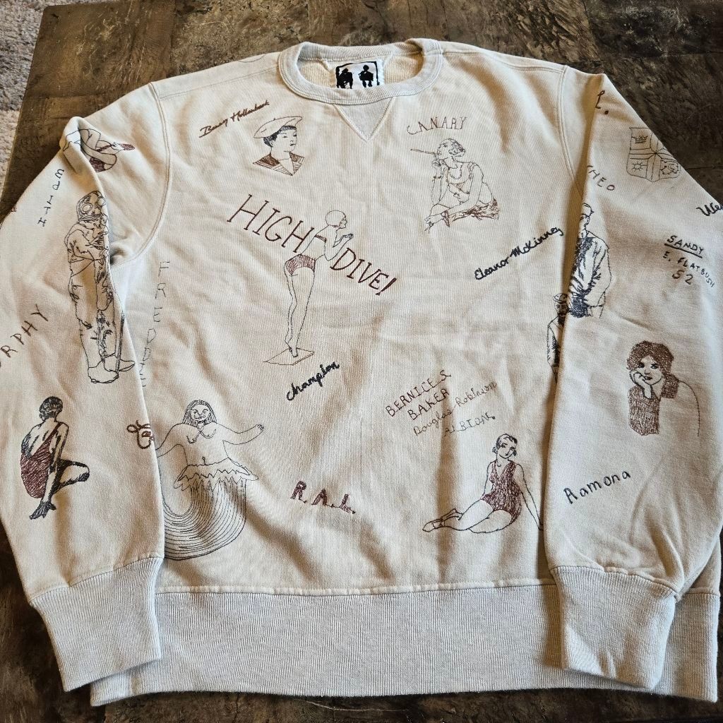 Samuel Zelig Embroidered Crewneck Size M NWOT