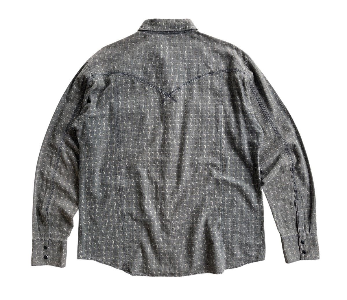 Japanese Brand Sraive Sashiko Style Western Shirt Size US L / EU 52-54 / 3 - 3 Thumbnail