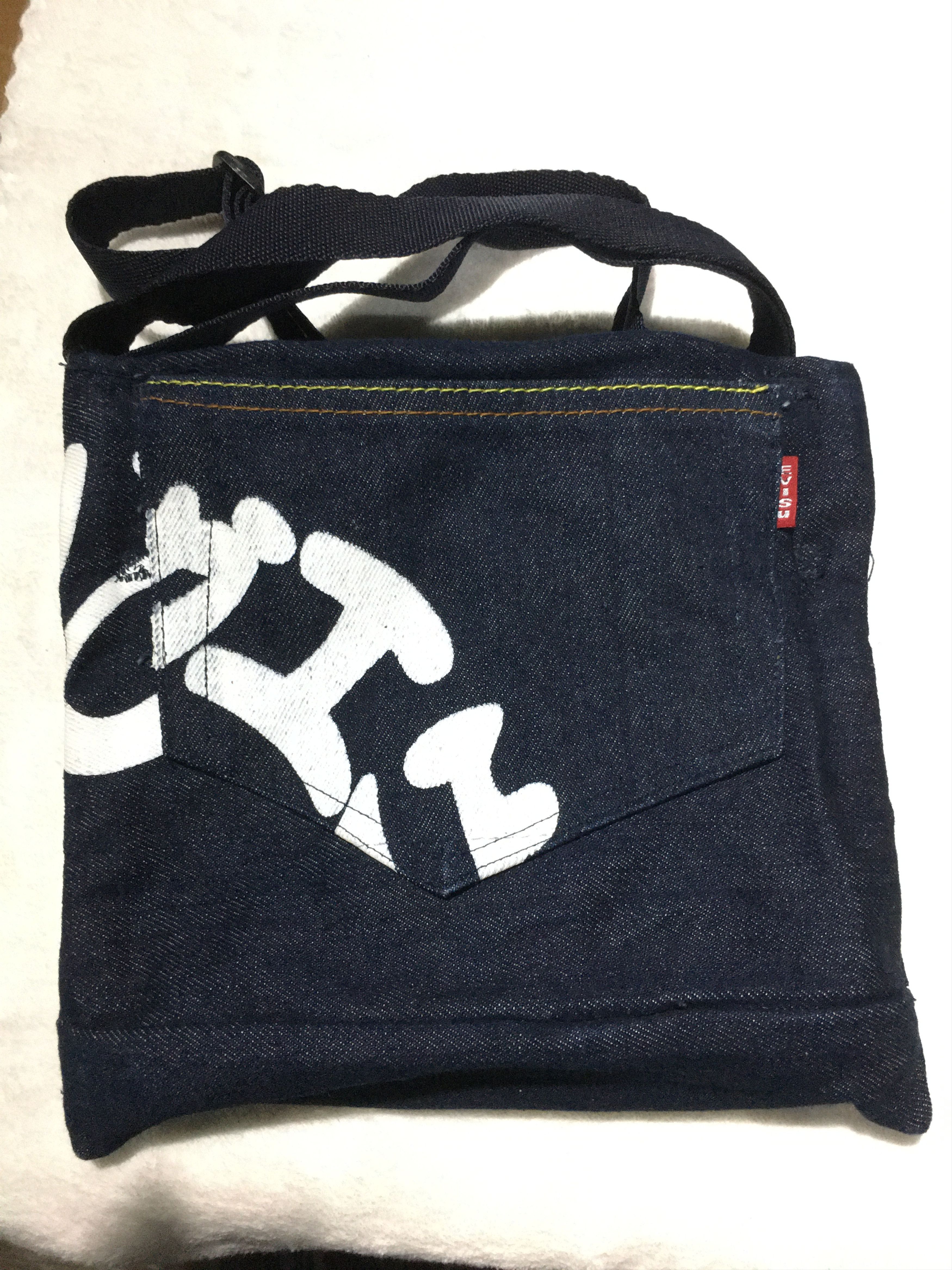Vintage Custom Denim Evisu Brand Sling bag Size ONE SIZE - 12 Thumbnail