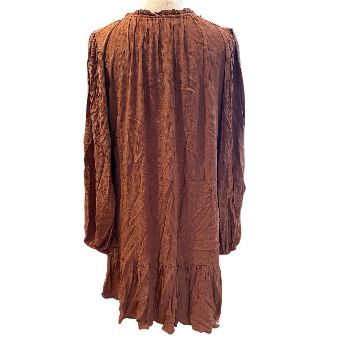 Other Wishlist Women's Brown Button Down Shirt Dress Pockets M/L Size L / US 10 / IT 46 - 5 Thumbnail