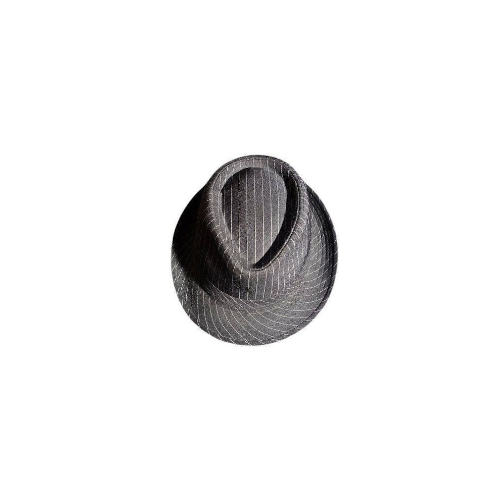 Other DPC 1921 Mens Grey Pinstripe Fedora Hat/ Vintage Style Size ONE SIZE - 1 Thumbnail