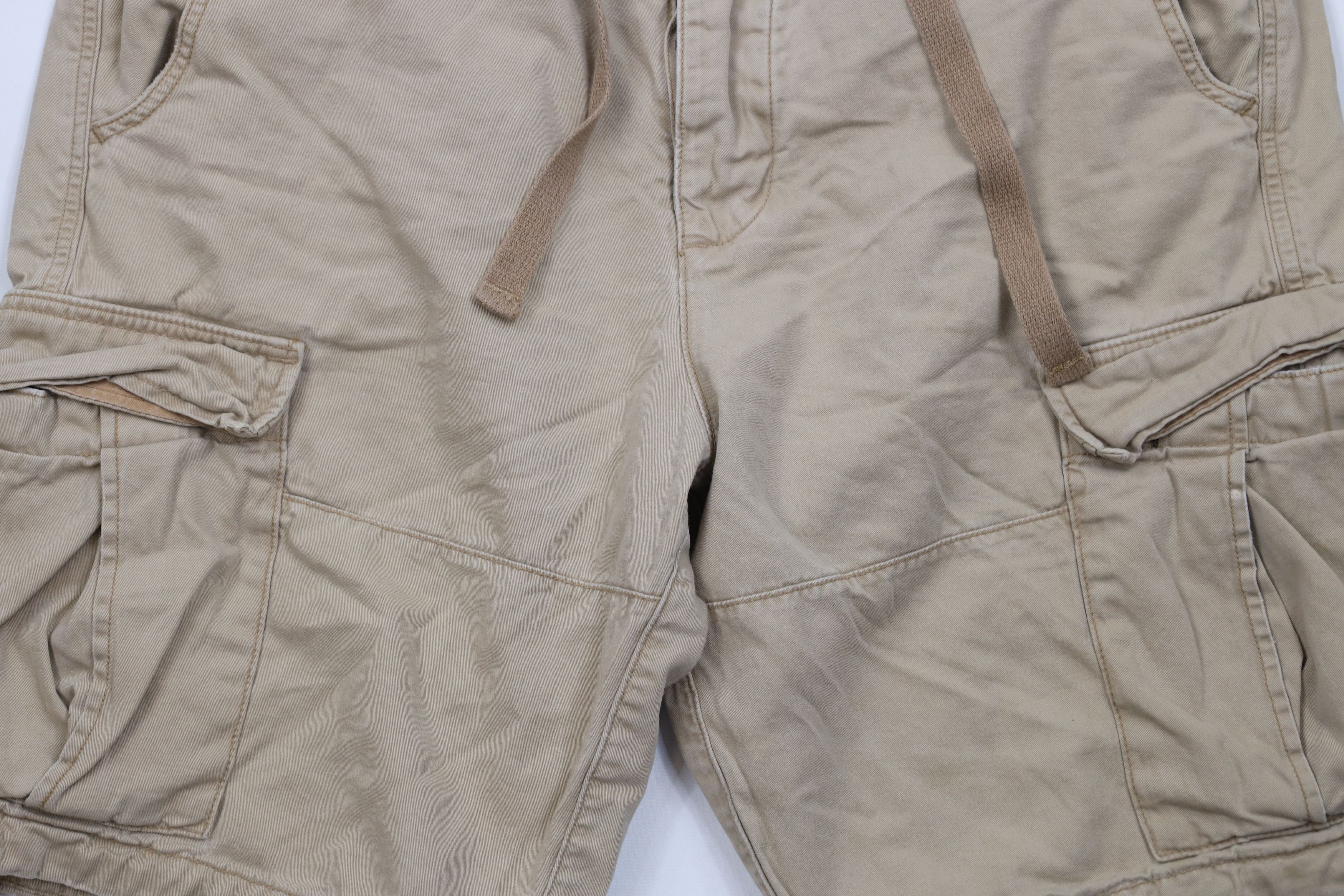Abercrombie & Fitch Vintage Abercrombie & Fitch Fly Cargo Shorts Beige Cotton Size US 34 / EU 50 - 3 Thumbnail
