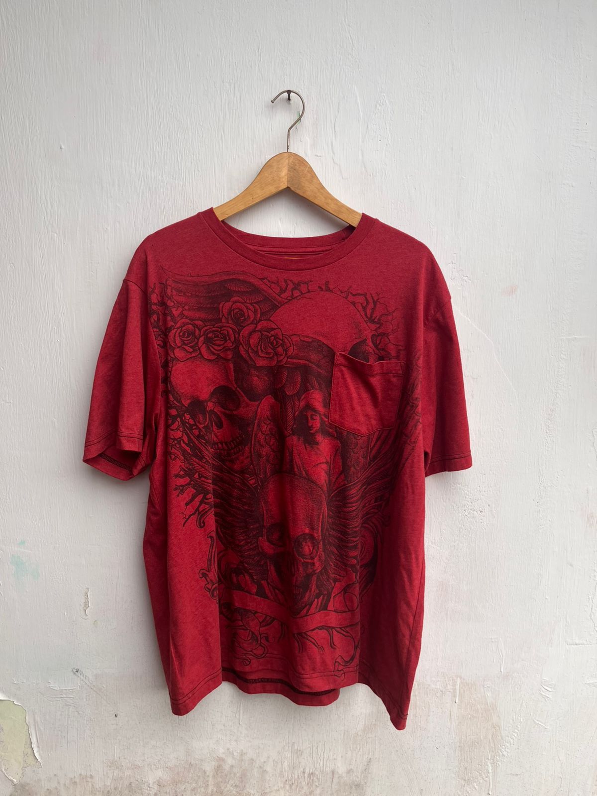 14th Addiction Gothic Aces & Idol Skull Graphic Tee Size US S / EU 44-46 / 1 - 2 Thumbnail