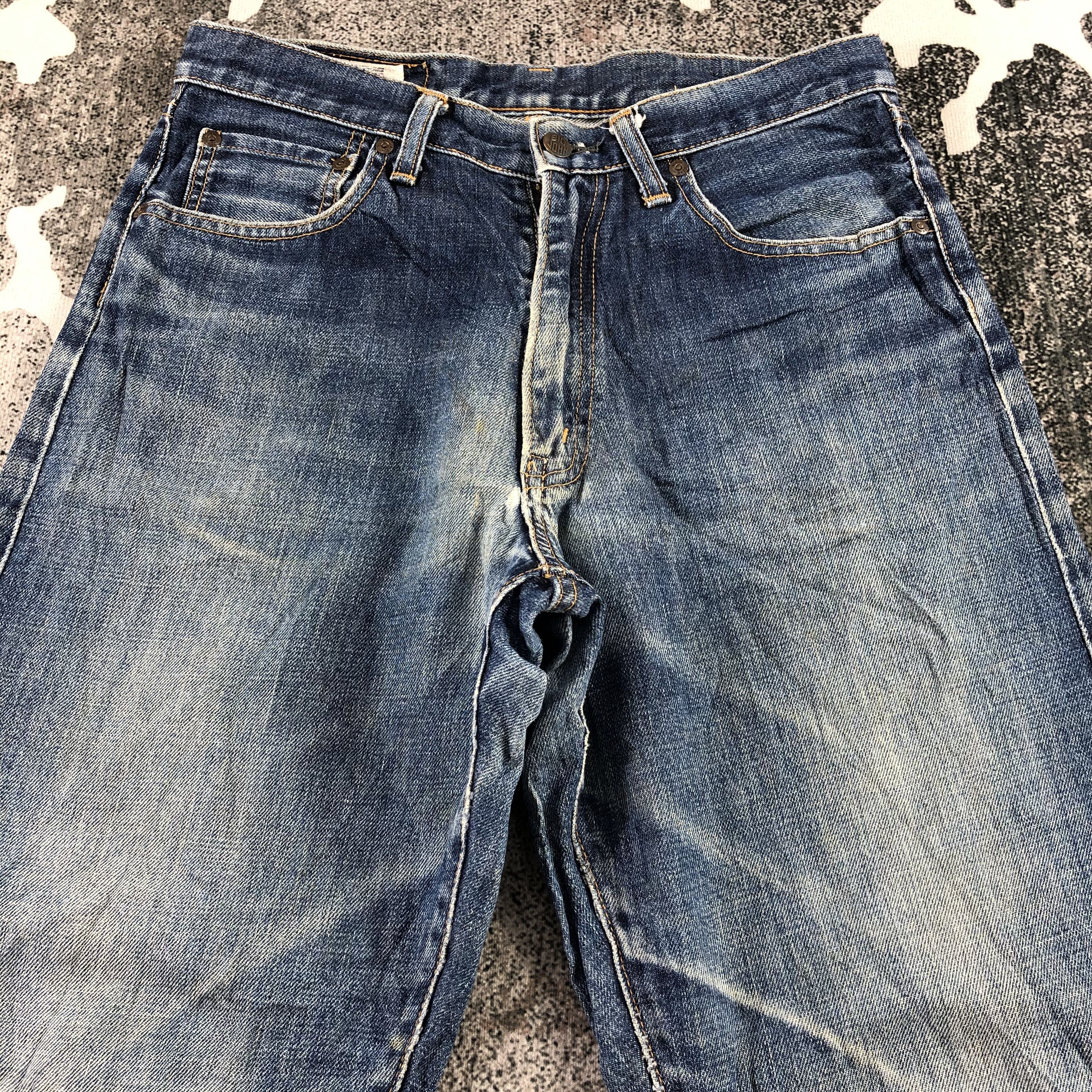 Big John Vintage Big John Faded Blue Denim KJ1452 Size US 30 / EU 46 - 3 Thumbnail