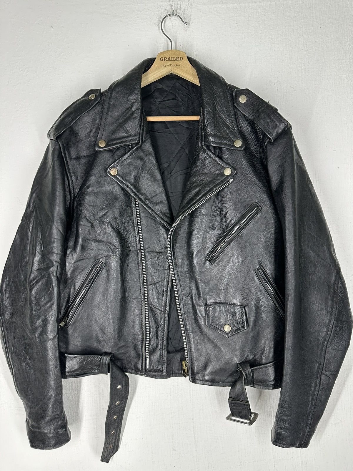 Harley Davidson 80’s Vtg Leather Jacket Harley Davidson Double Riders Jacket Size US M / EU 48-50 / 2 - 14 Thumbnail