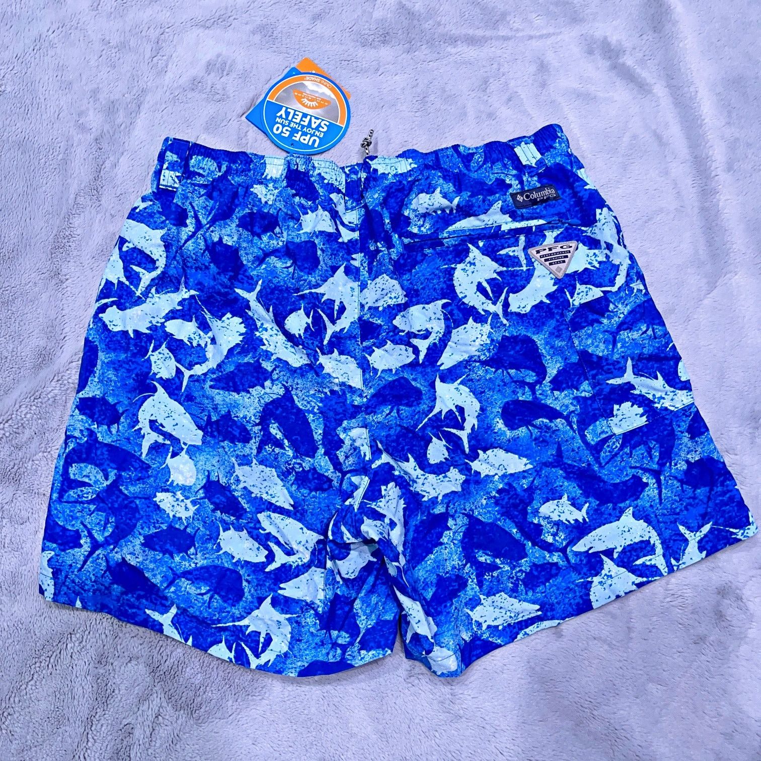 Columbia Columbia PFG Swim Super Backcast Shorts Blue Fish 6" M Size US 30 / EU 46 - 3 Thumbnail