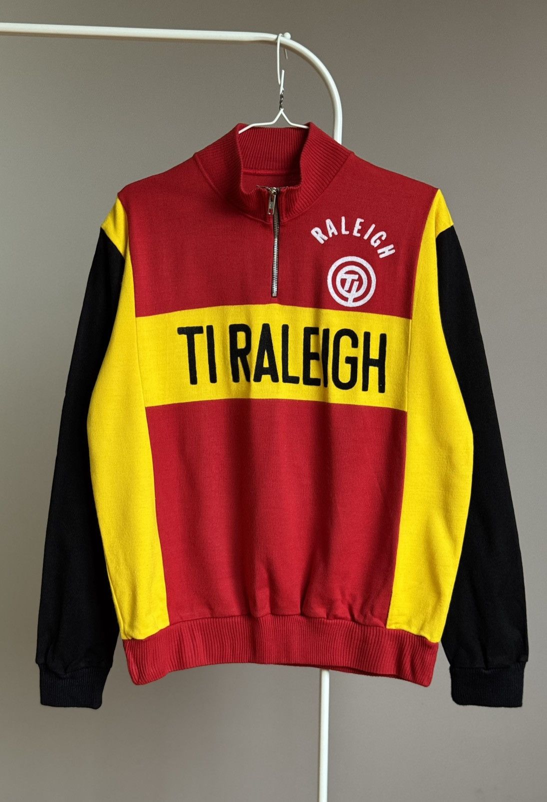 Bicycle Vintage 80's Retro Ti Raleigh Campagnolo Cycling Zip Jersey Size US M / EU 48-50 / 2 - 1 Thumbnail