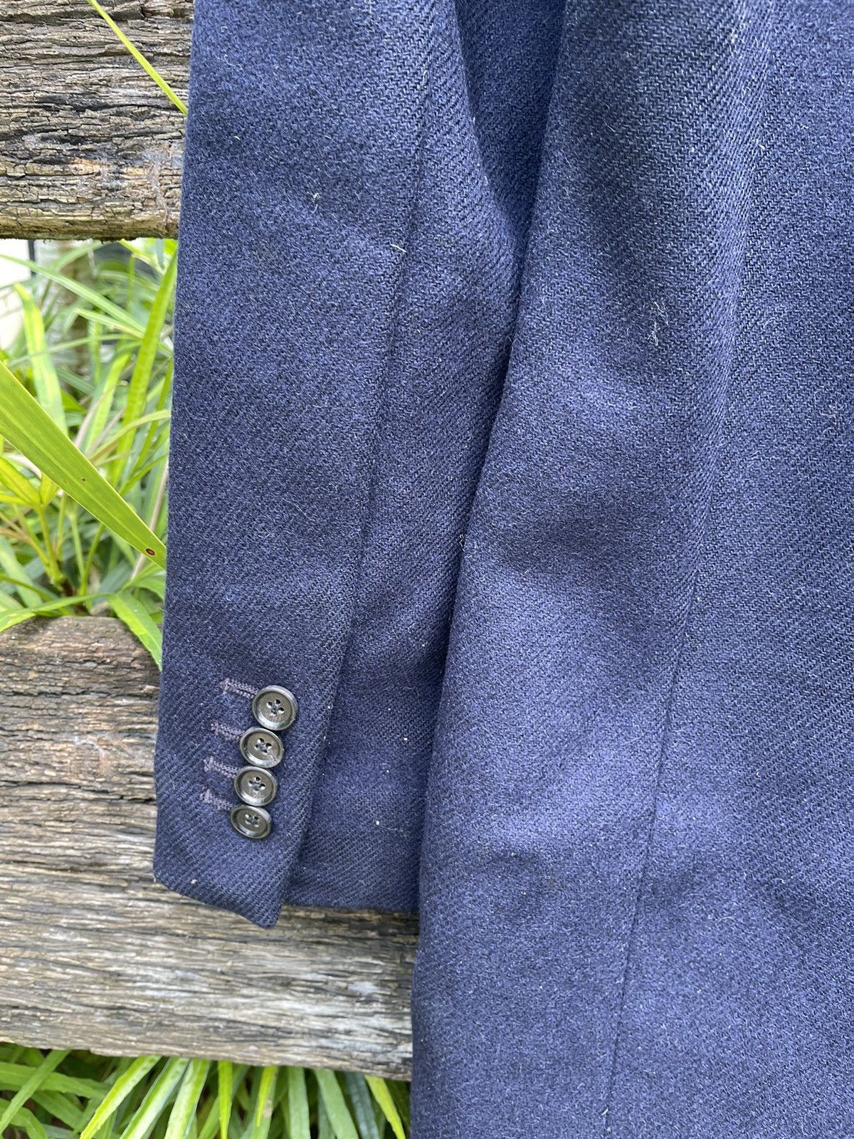ABAHOUSE Abahouse Navy Wool Blend Overcoat - Size 2 (Japanese Medium) Size US S / EU 44-46 / 1 - 10 Thumbnail