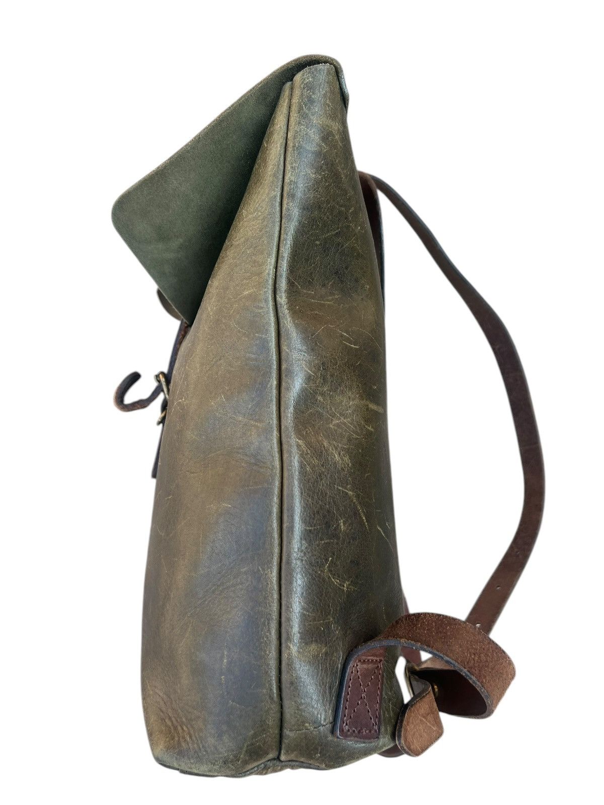 Leather Vintage Unknown Japan Patina Leather Backpack High Quality Size ONE SIZE - 14 Thumbnail