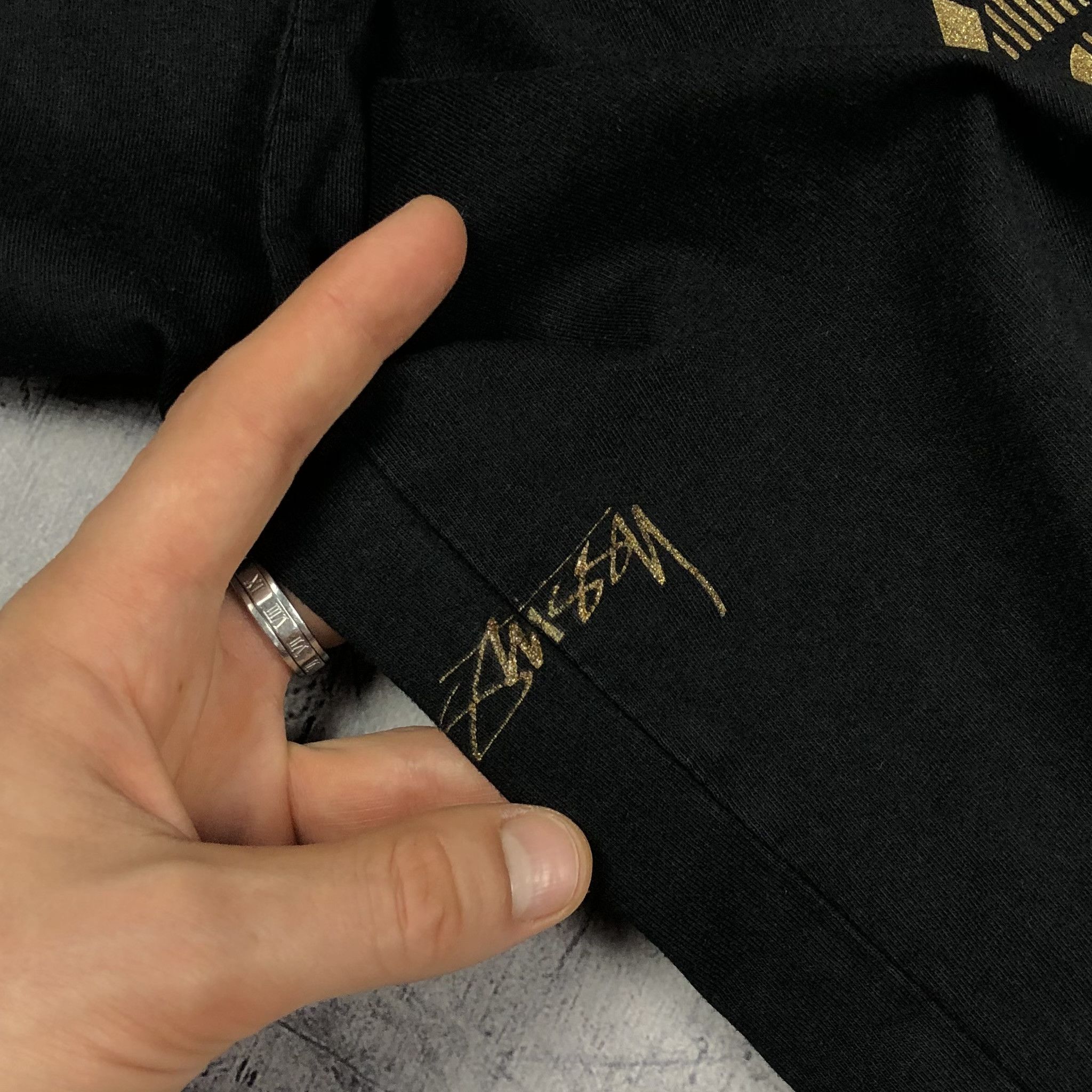 Stussy Vintage Stussy Champagne Caviar Long Sleeve Tee Size XS / US 0-2 / IT 36-38 - 4 Thumbnail