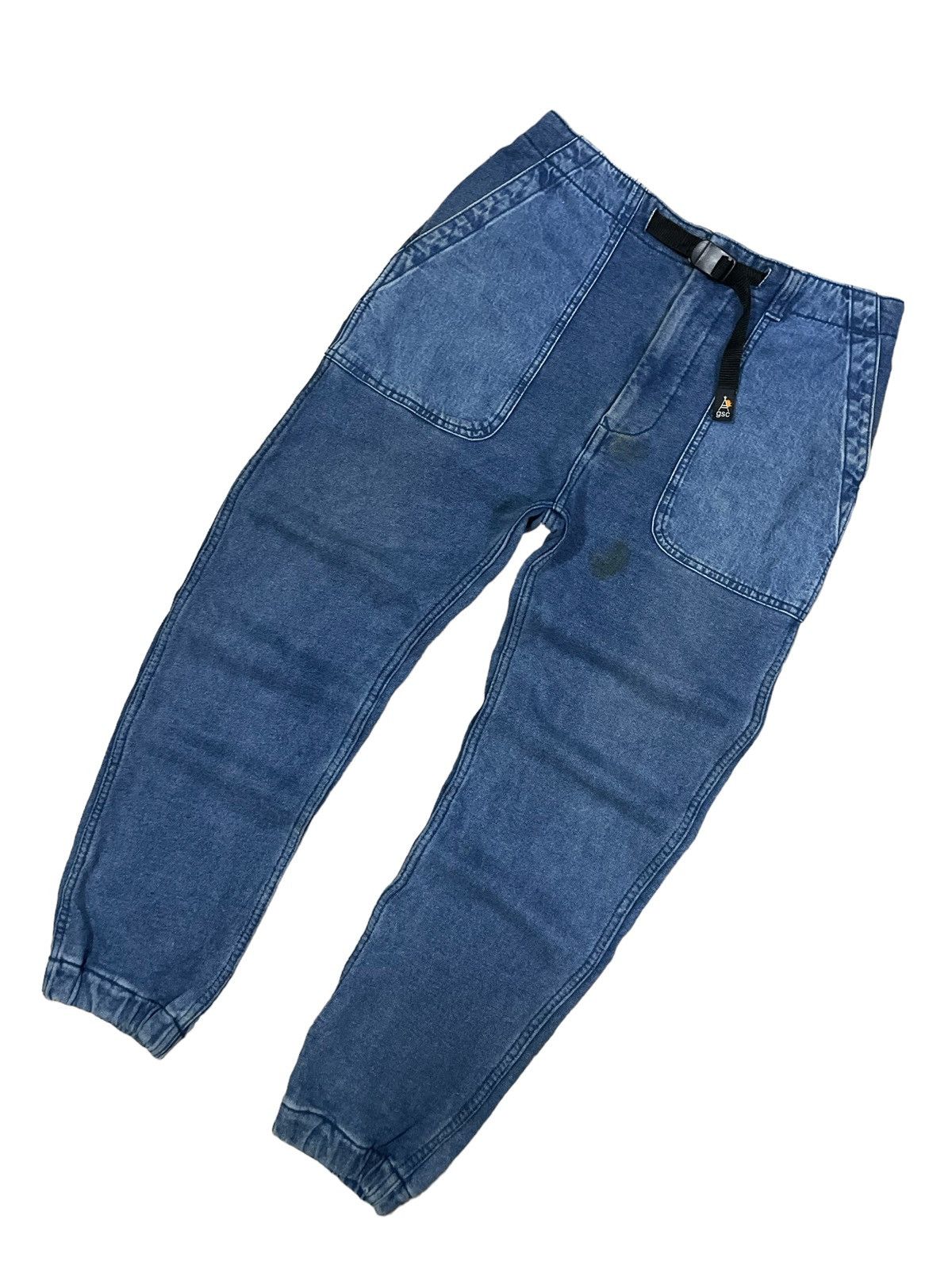 go slow caravan Go Slow Caravan Street Gorpcore Denim Jogger Pants Size US 31 - 5 Thumbnail