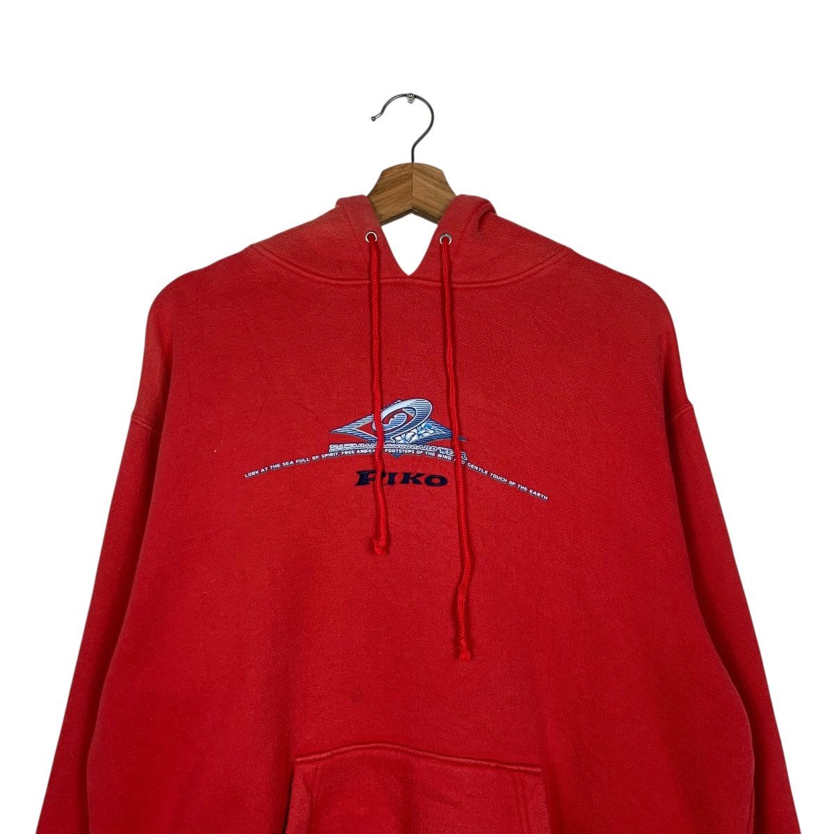 Japanese Brand Piko Hawaian Red Pullover Hoodie Size US L / EU 52-54 / 3 - 11 Thumbnail