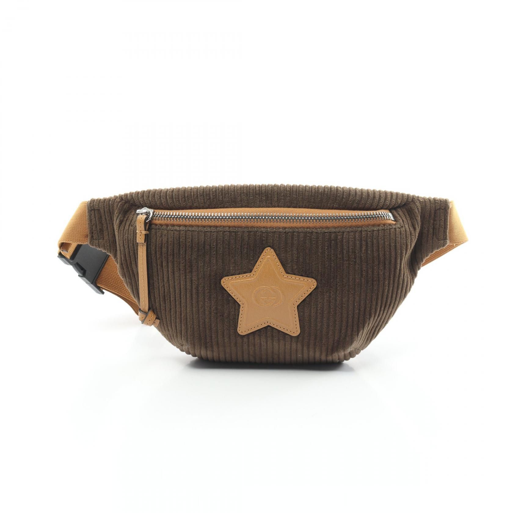 Gucci Gucci Interlocking G Corduroy Waist Bag Canvas Belt Bag 502095 in Great Condition Size ONE SIZE - 1 Thumbnail