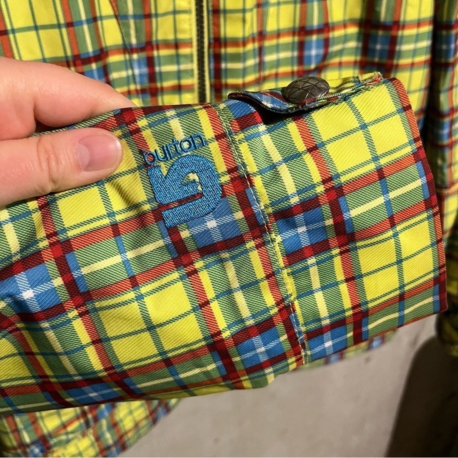 Burton Burton Size M Dryride Activity Jacket Yellow Plaid Hooded Size M / US 6-8 / IT 42-44 - 4 Thumbnail