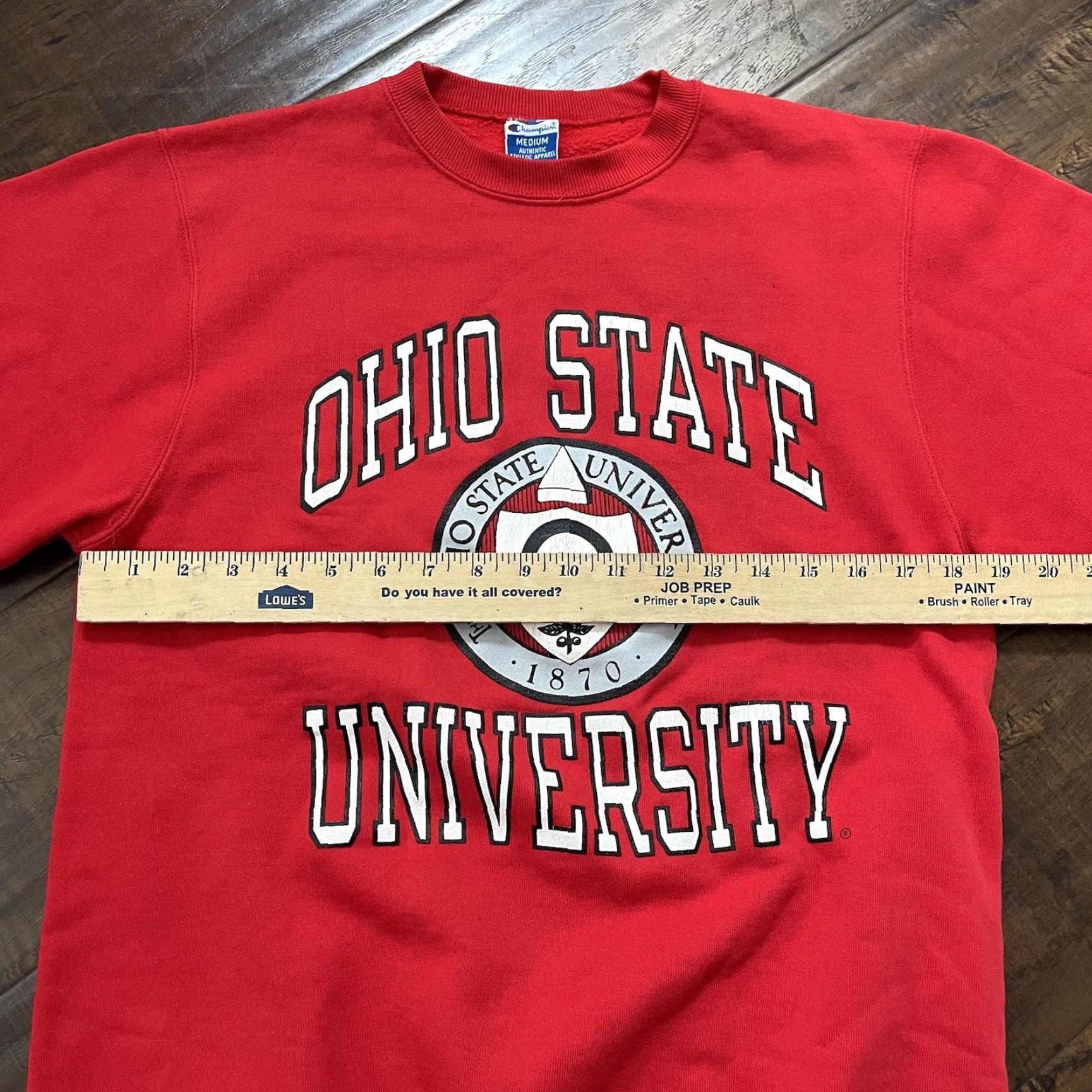 Champion VINTAGE Champion OSU Buckeyes Crewneck Sweatshirt Red XL Men Pullover 90s Sports Ohio State Buckeyes Size US XL / EU 56 / 4 - 7 Thumbnail