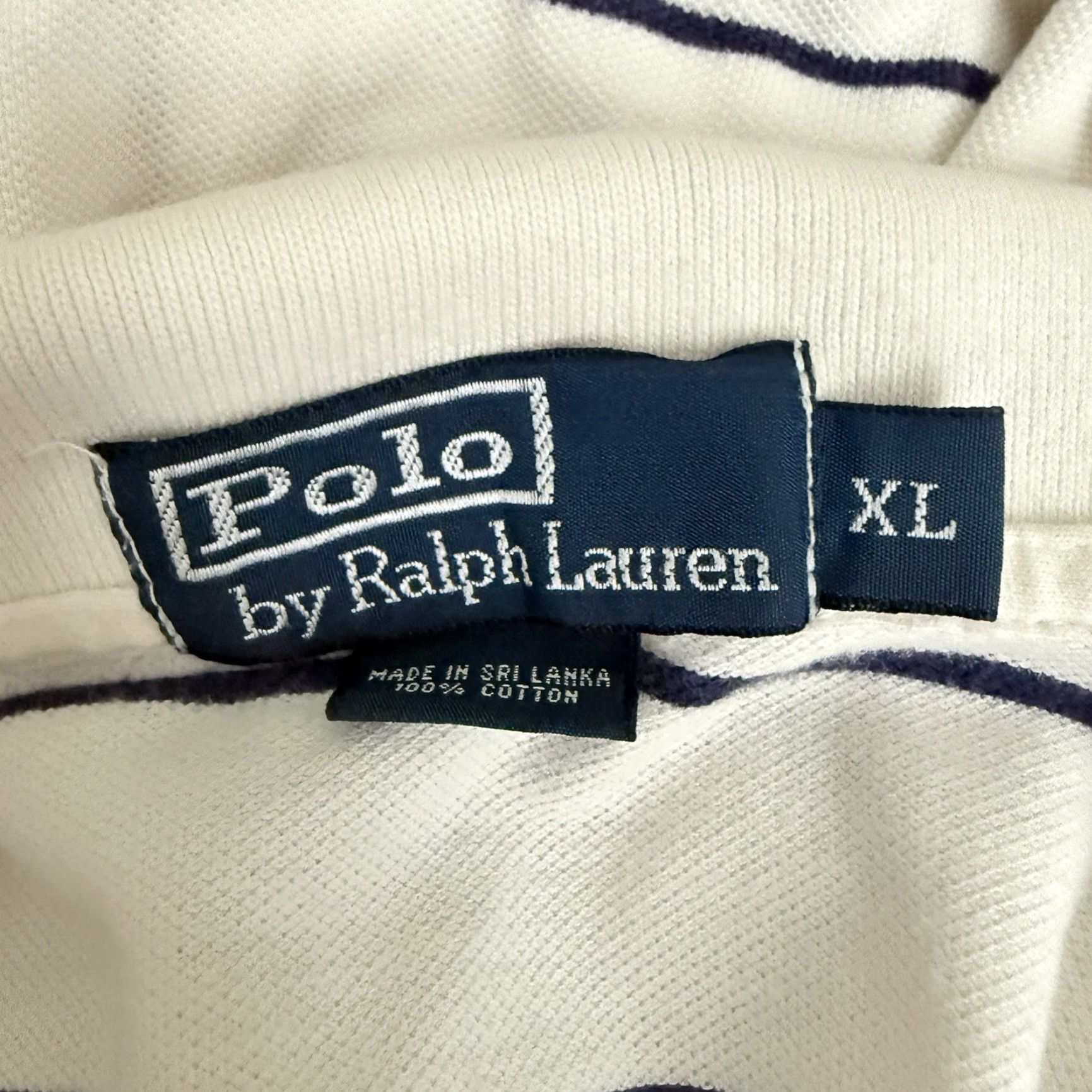 Polo Ralph Lauren Polo Ralph Lauren Striped 100% Cotton Polo Shirt Mens Size XL Size US XL / EU 56 / 4 - 4 Thumbnail