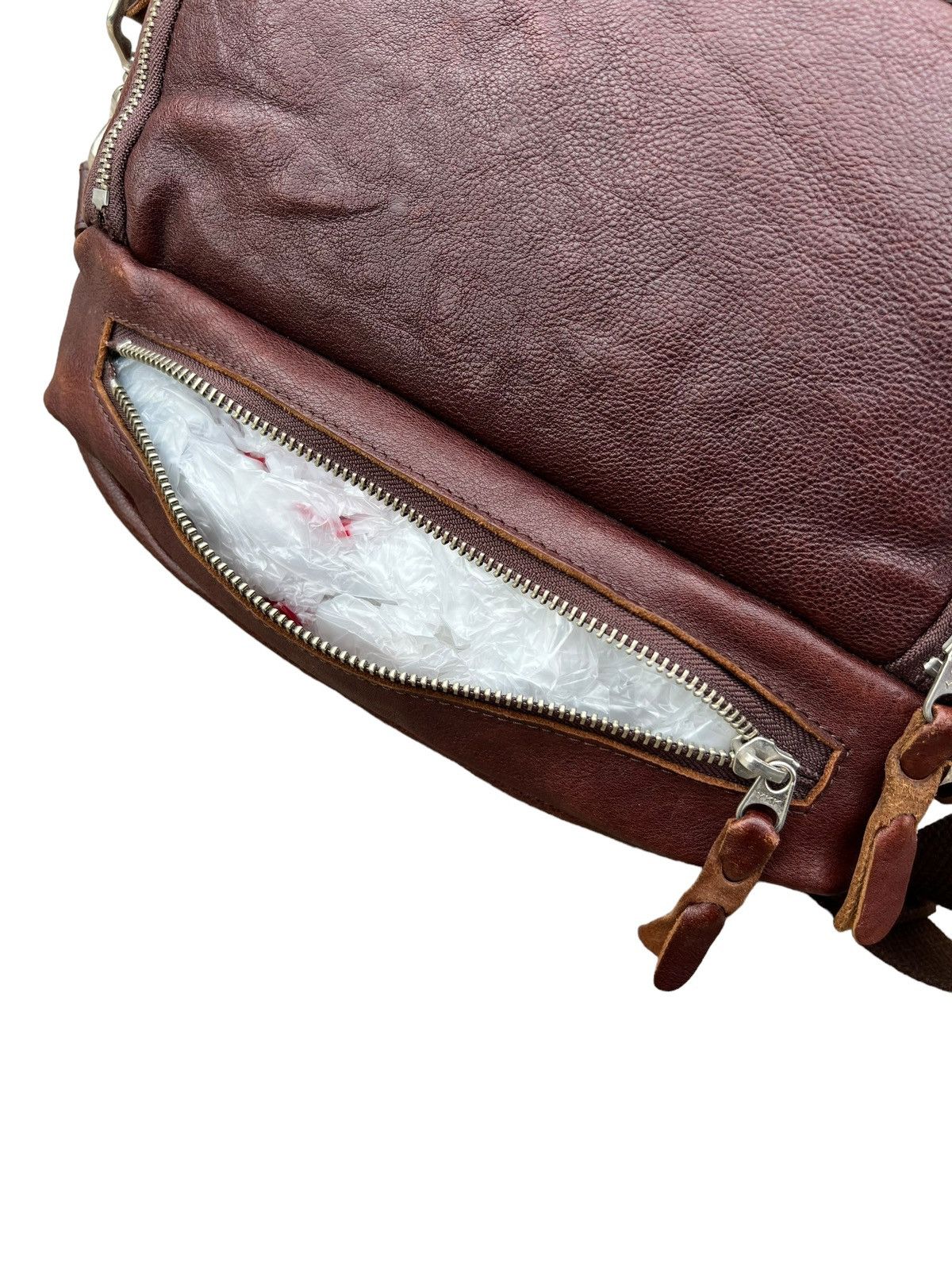 Japanese Brand Vintage Butler Verner Sails Patina Leather Bag 2 Compartment Size ONE SIZE - 20 Thumbnail