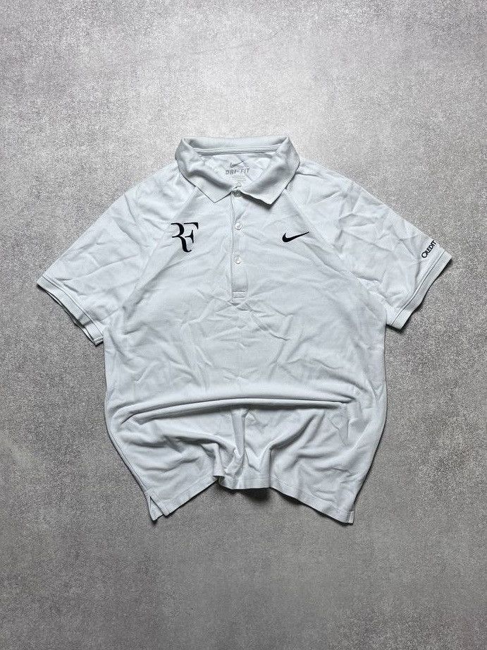 Vintage Vintage Nike Roger Federer Polo Shirt Tennis M Size US M / EU 48-50 / 2 - 1 Thumbnail