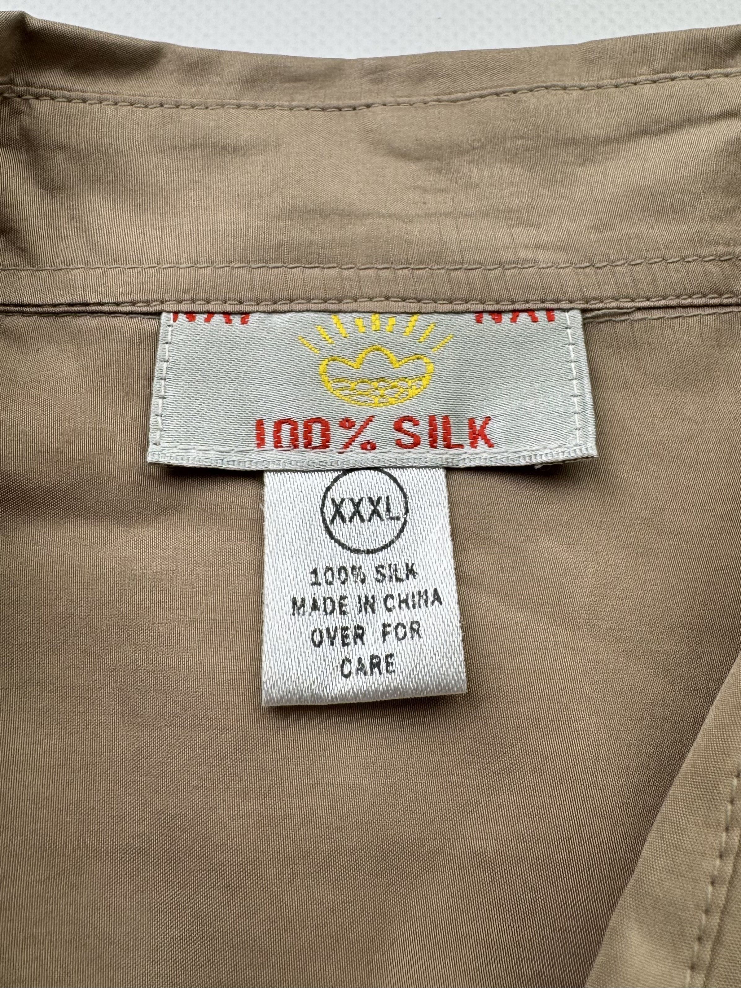Japanese Brand Vintage Silk Shirt B623(V221)E2 Size US XXL / EU 58 / 5 - 4 Thumbnail