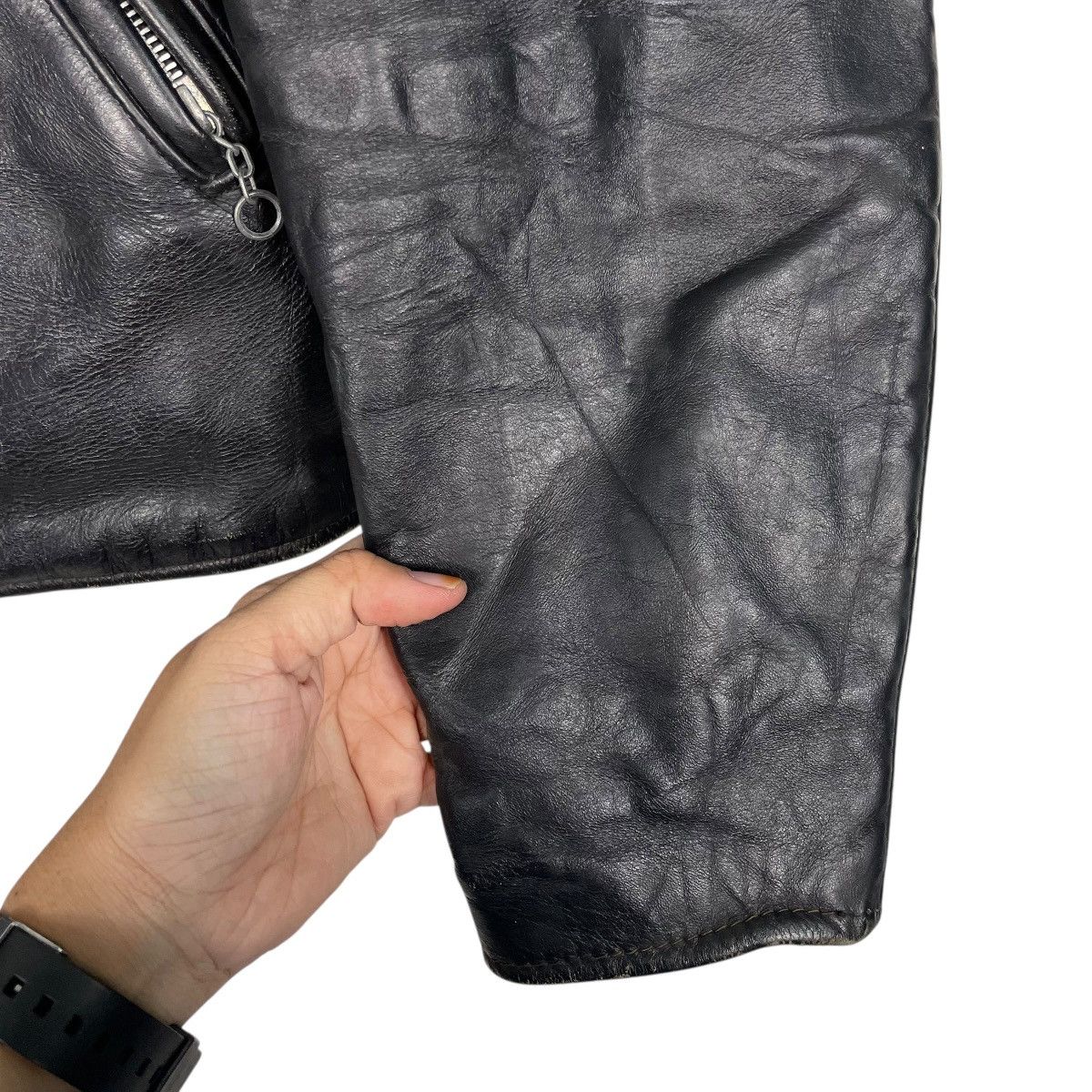 Schott 80s Schott Perfecto Double Colar Motorcycle Leather Jacket Size US S / EU 44-46 / 1 - 13 Thumbnail